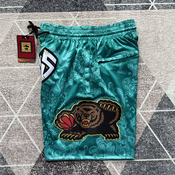 Miami Heat Green Basketball Shorts - Picture 4 of 5